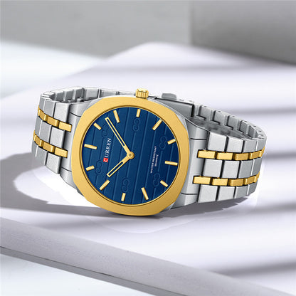 Men's Ultra-Thin Steel Watch Steel Watch Simple Calendar Large Dial U | Ectron Online