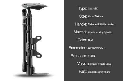 High-pressure bicycle pump