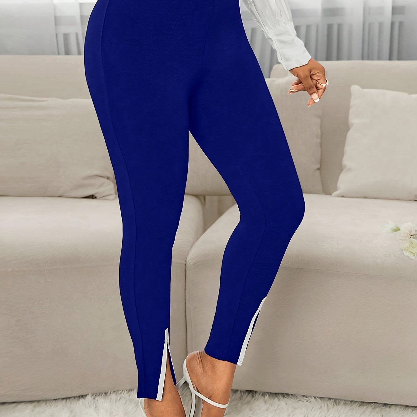 Women's Elegant Commuting Slim-Fit Pants | Chic Office Wear Trousers European And American Elegant Commuting | Ectron Online
