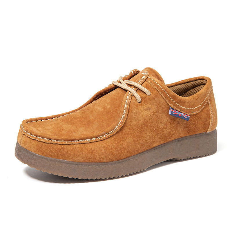 New Korean-British Style Leather Sneakers – Trendy & Versatile Men’s New Casual Korean Style Trendy All-match | Ectron Online