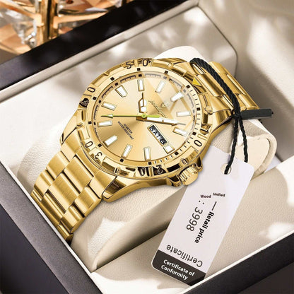 Men's Large Dial Sports Quartz Watch Swiss Brand Waterproof Fashion New Men's | Ectron Online