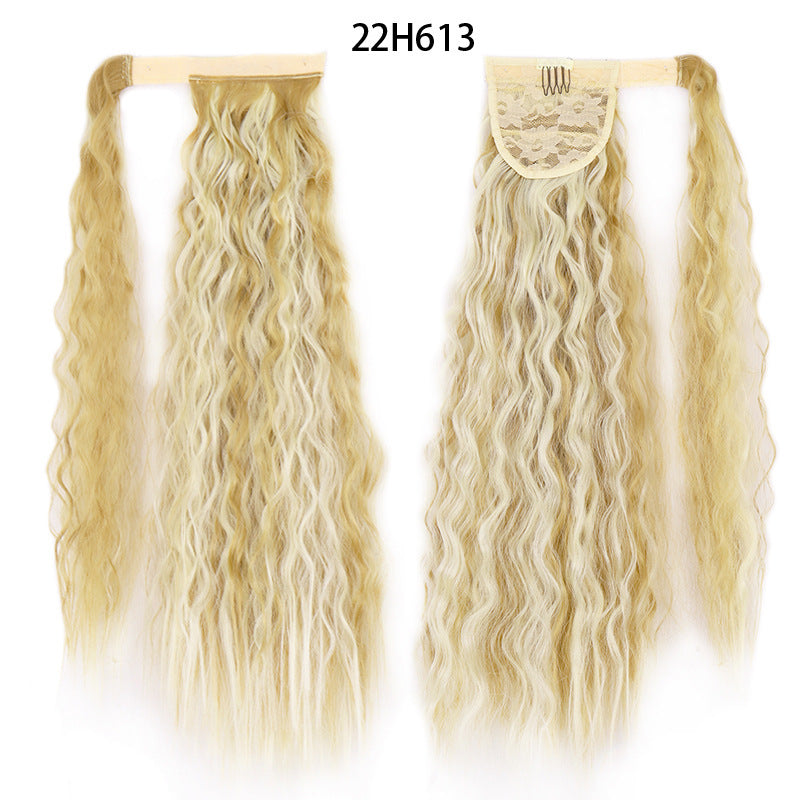Water Wave Ponytail Wig - Elegant & Easy Style Ponytail Wig Water Wave Velcro Banding C | Ectron Online