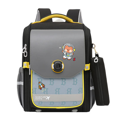 One Piece Dropshipping Primary School Student Schoolbag Boys And Girls Burden Reduction Spine Protection
