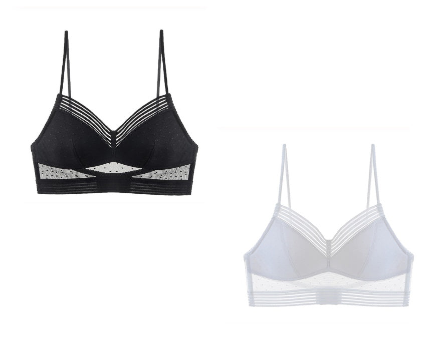 Backless Invisible Lace Bra – Push-Up Wedding Bralette Backless Bra Invisible Bralette Thin Lac | Ectron Online