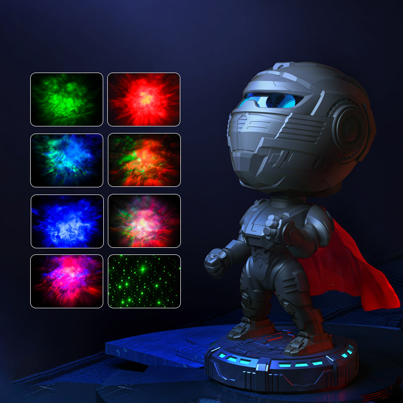 Mecha Samurai Starry Sky Projector - Custom Ambient Night Light