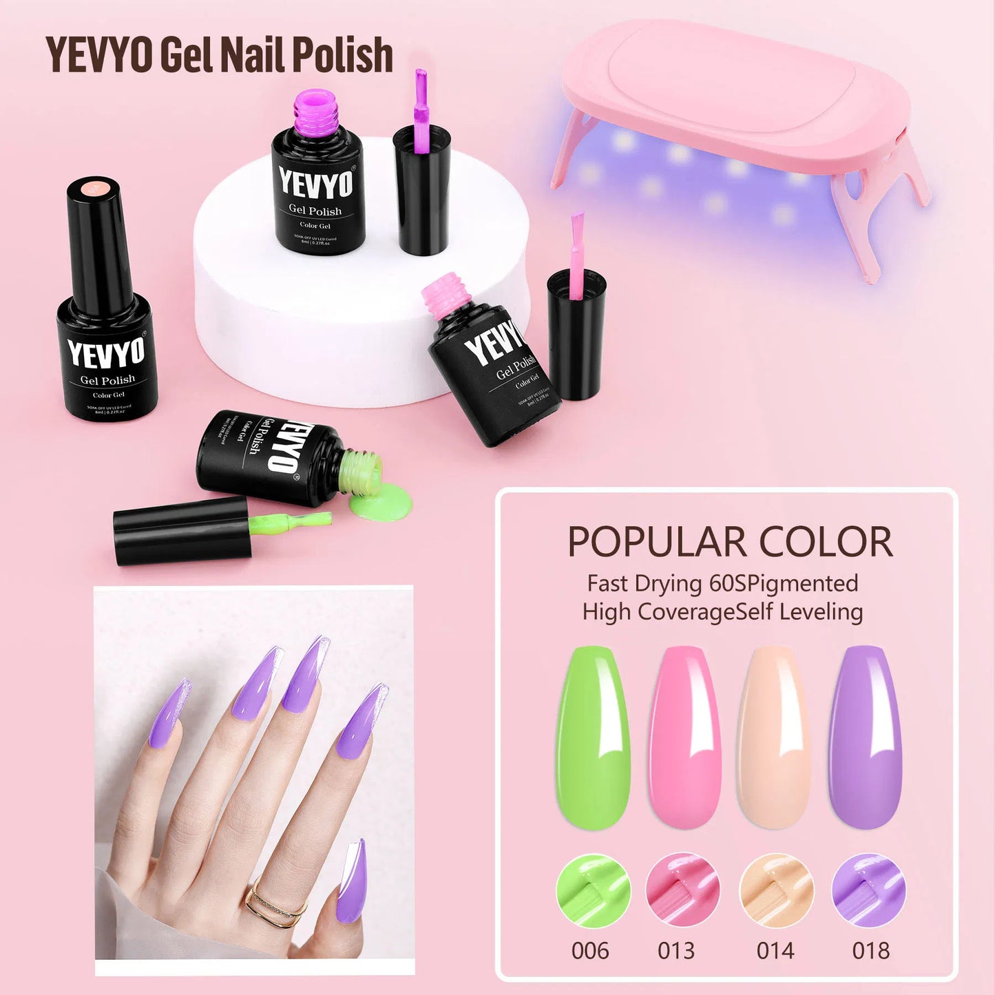 Acrylic & Gel Nail Kit with UV Light & Drill