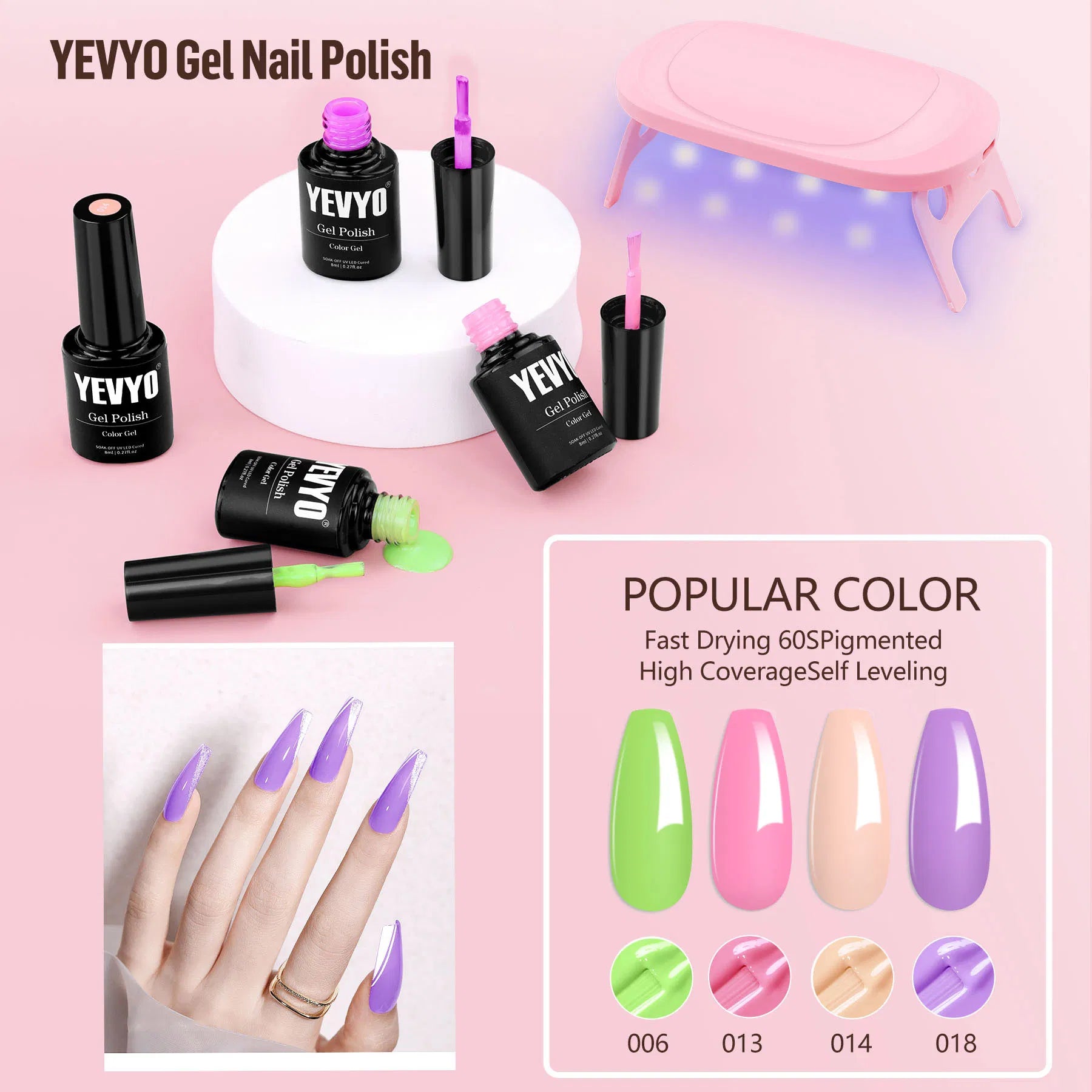 Acrylic & Gel Nail Kit with UV Light & Drill