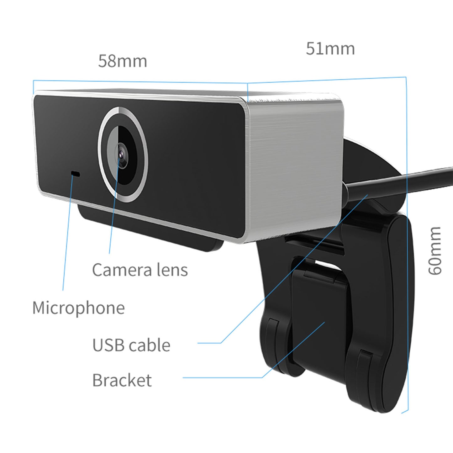 FHD 1080P Auto Focus Webcam | USB Camera with Microphone for PC