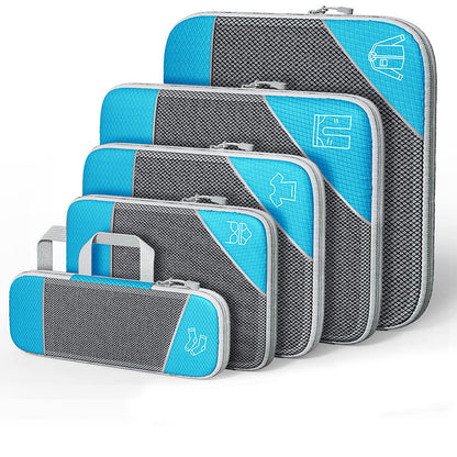 Travel Can Be Compression Storage Bag Suit With Shoe Bag Mesh Visual Luggage Organizing
