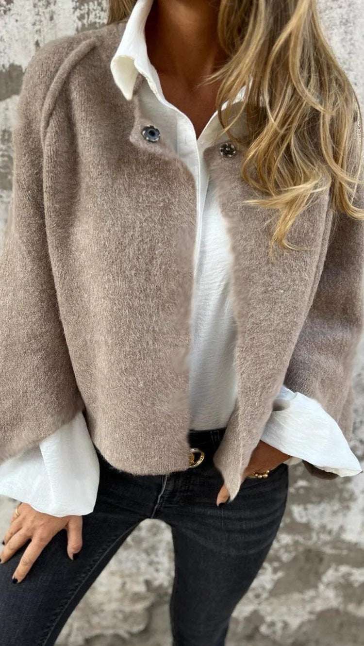 Women's Autumn & Winter Cashmere Cardigan Women's Batwing Sleeve Cardigan Autumn A | Ectron Online