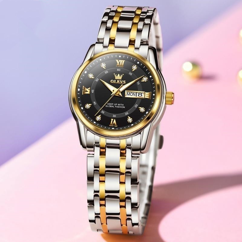 Ladies' Roman Scale Waterproof Quartz Watch Roman Scale Fashion Calendar Quartz Watc | Ectron Online