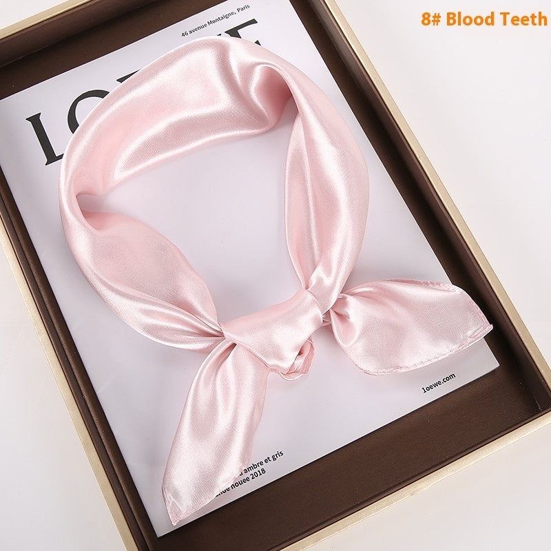 Solid Color Square Scarf - Artificial Silk Elegance Solid Color Square Scarf Artificial Silk | Ectron Online