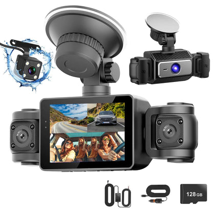 4-Channel 360° Dash Cam with 128GB Card 4 Channel Car Dash Cam With 128G MMC Car | Ectron Online