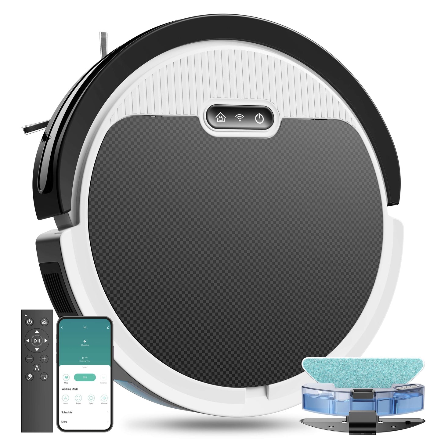 3-in-1 Robot Vacuum and Mop Robot Vacuum And Mop, 3 In 1 Combo Clean | Ectron Online