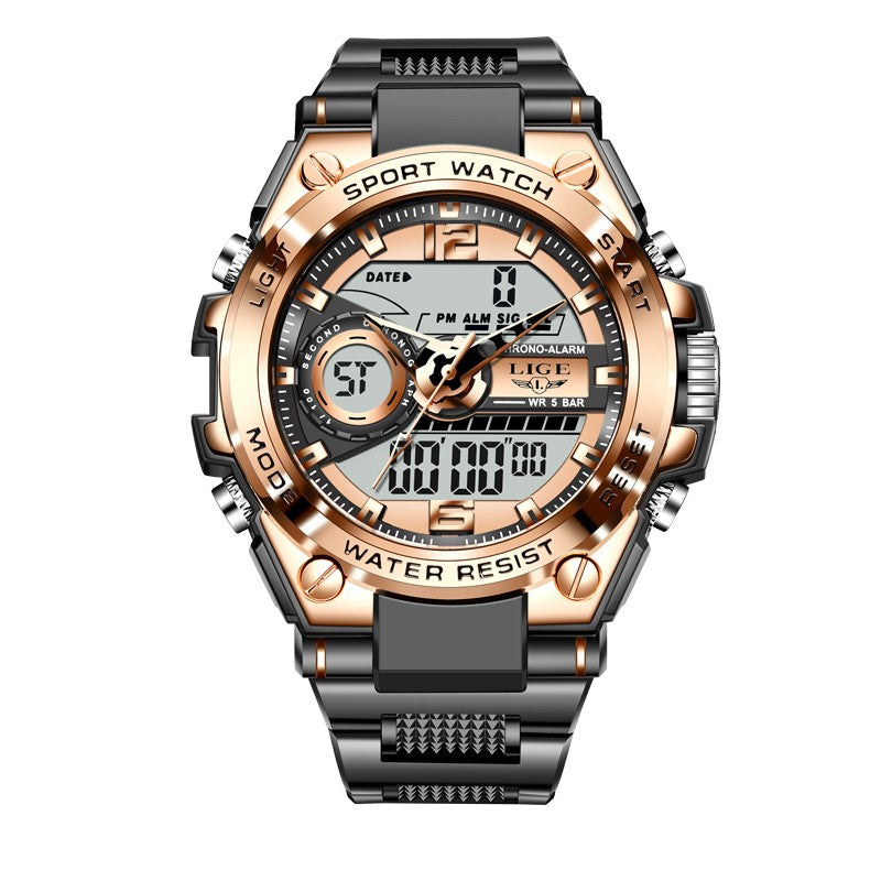 Men's Dual Display Sports Watch Dual Display Advanced Quartz Fashion Ele | Ectron Online