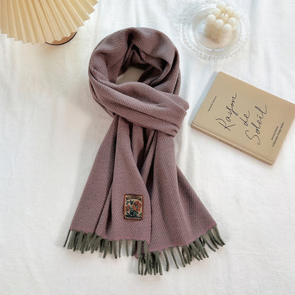 Women's Korean-style All-match Monochrome Scarf