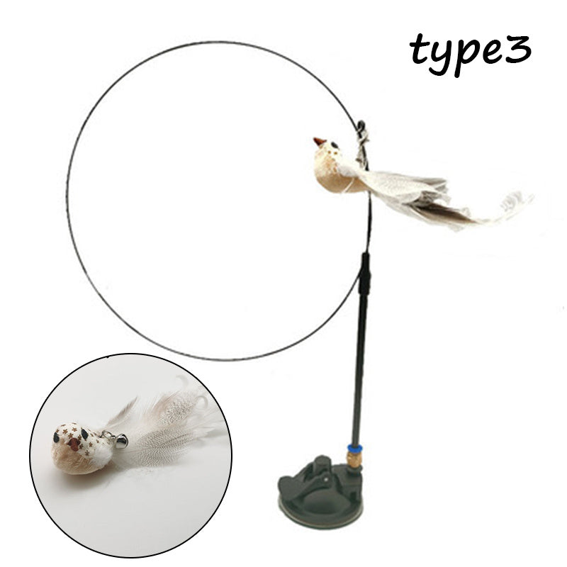 Detachable Wire Rod Sucker Cat Stick - Interactive Cat Toy Detachable Wire Rod Sucker Cat Stick | Ectron Online