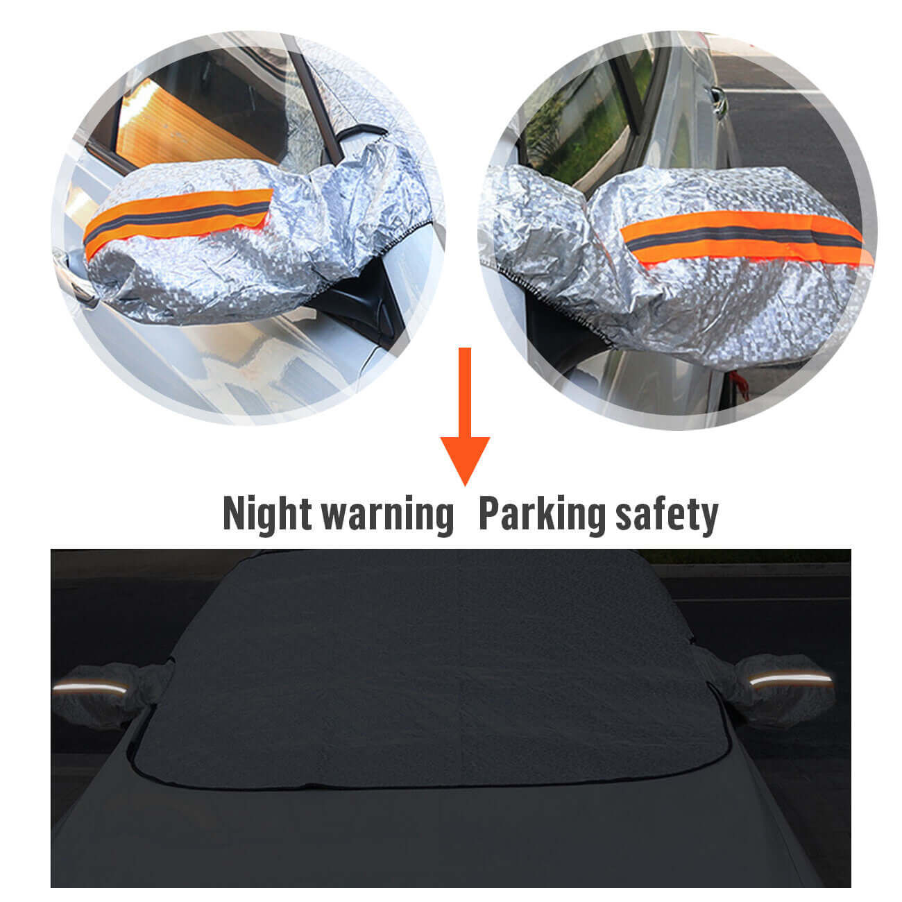 Universal Car Windshield Snow Cover Universal Car Windshield Snow Cover Magn | Ectron Online