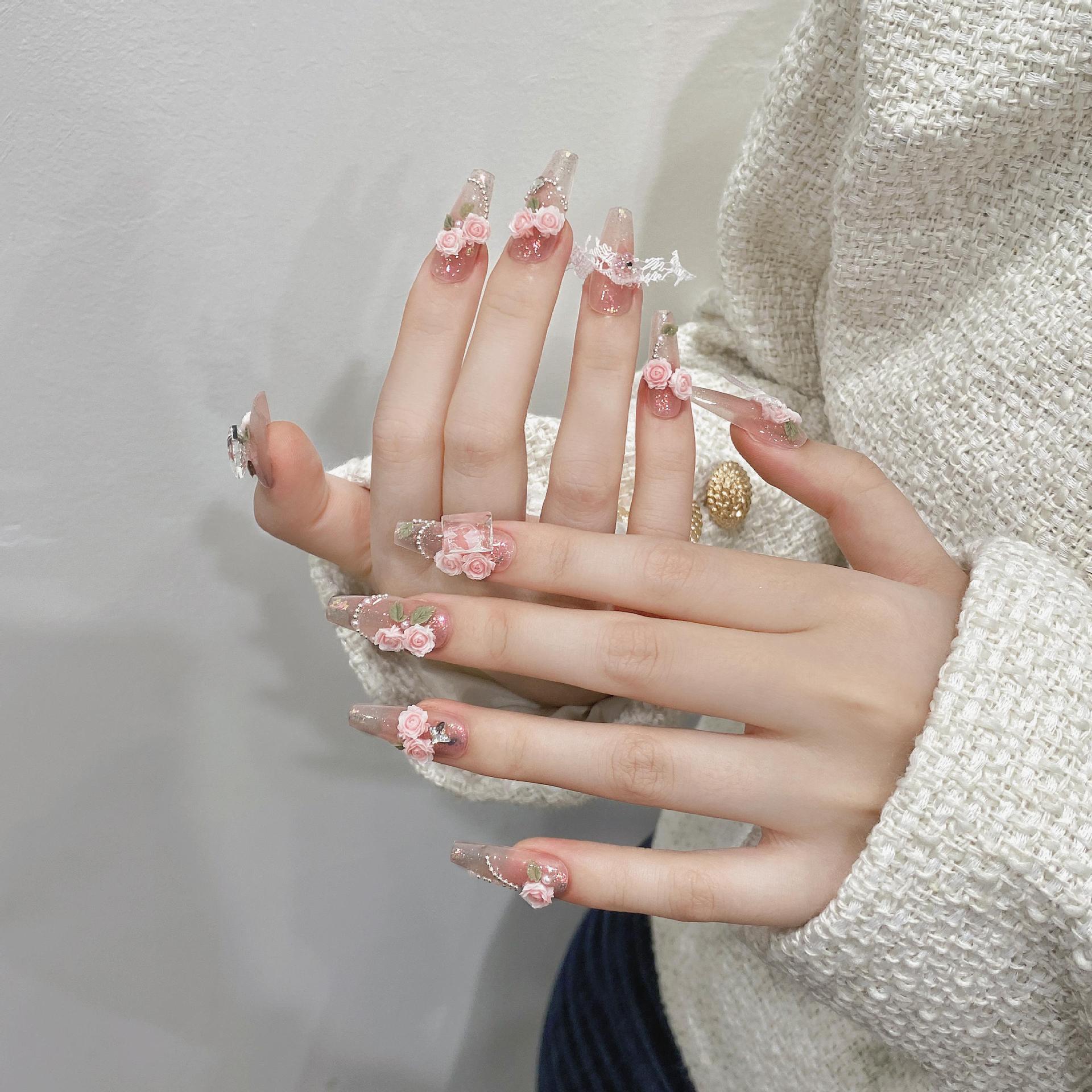 Handmade UV Press-On Nails - Finished Luxury Reusable Nail Patches