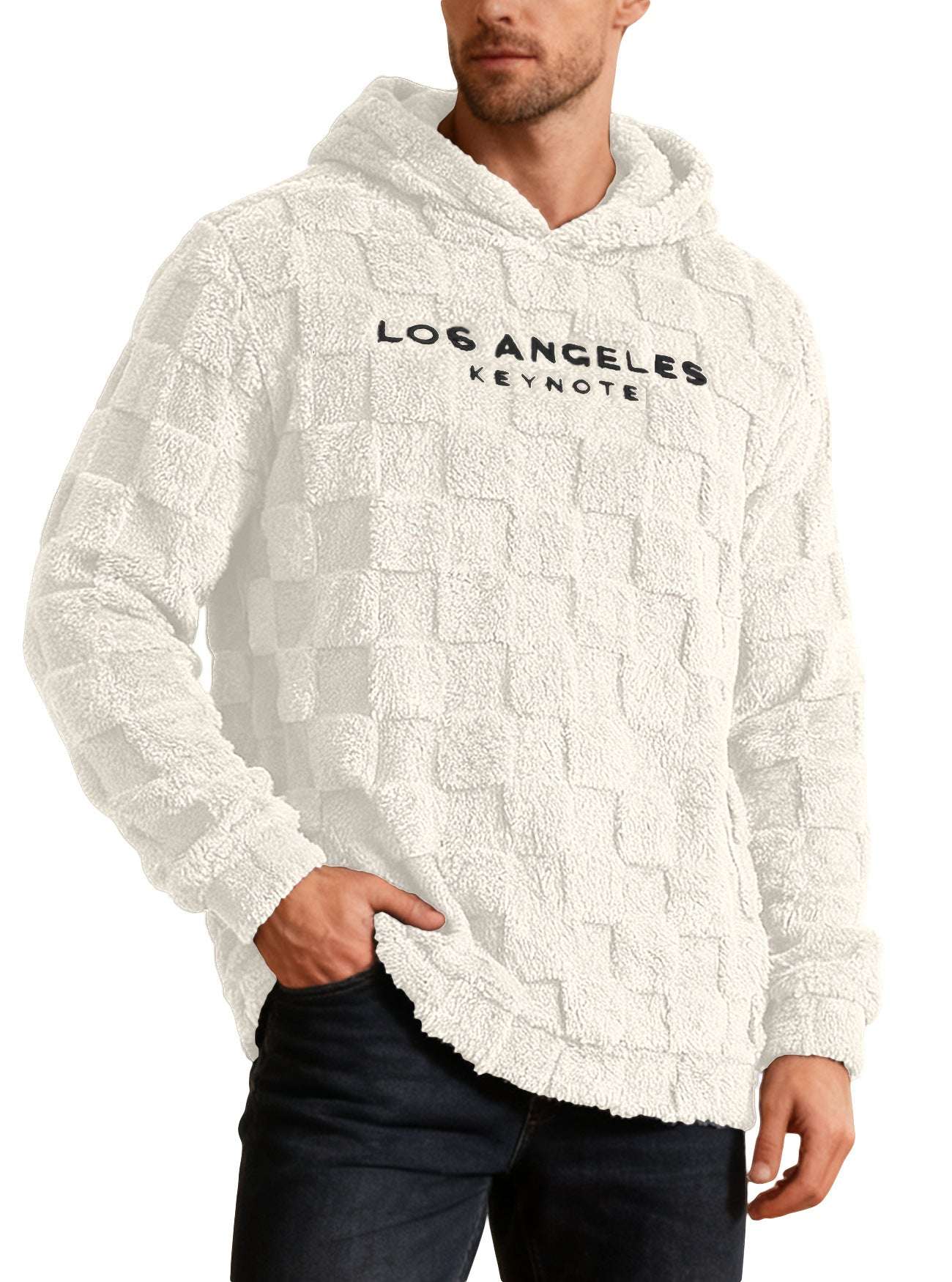Men's Loose Fit Embroidered Hoodie Men's Hooded Embroidered Loose Leisure S | Ectron Online