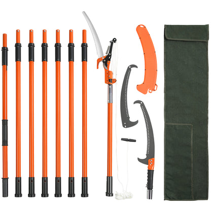 VEVOR 27 Ft Manual Pole Saw - Extendable Tree Pruner & Trimmer