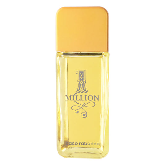 Paco Rabanne 1 Million after shave bottle with gold cap, amber glass