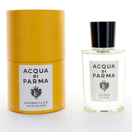 Acqua di Parma Colonia C.L.U.B eau de cologne spray bottle with yellow cylinder