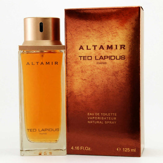 Men's Altamir Eau de Toilette spray bottle with amber liquid and retail box