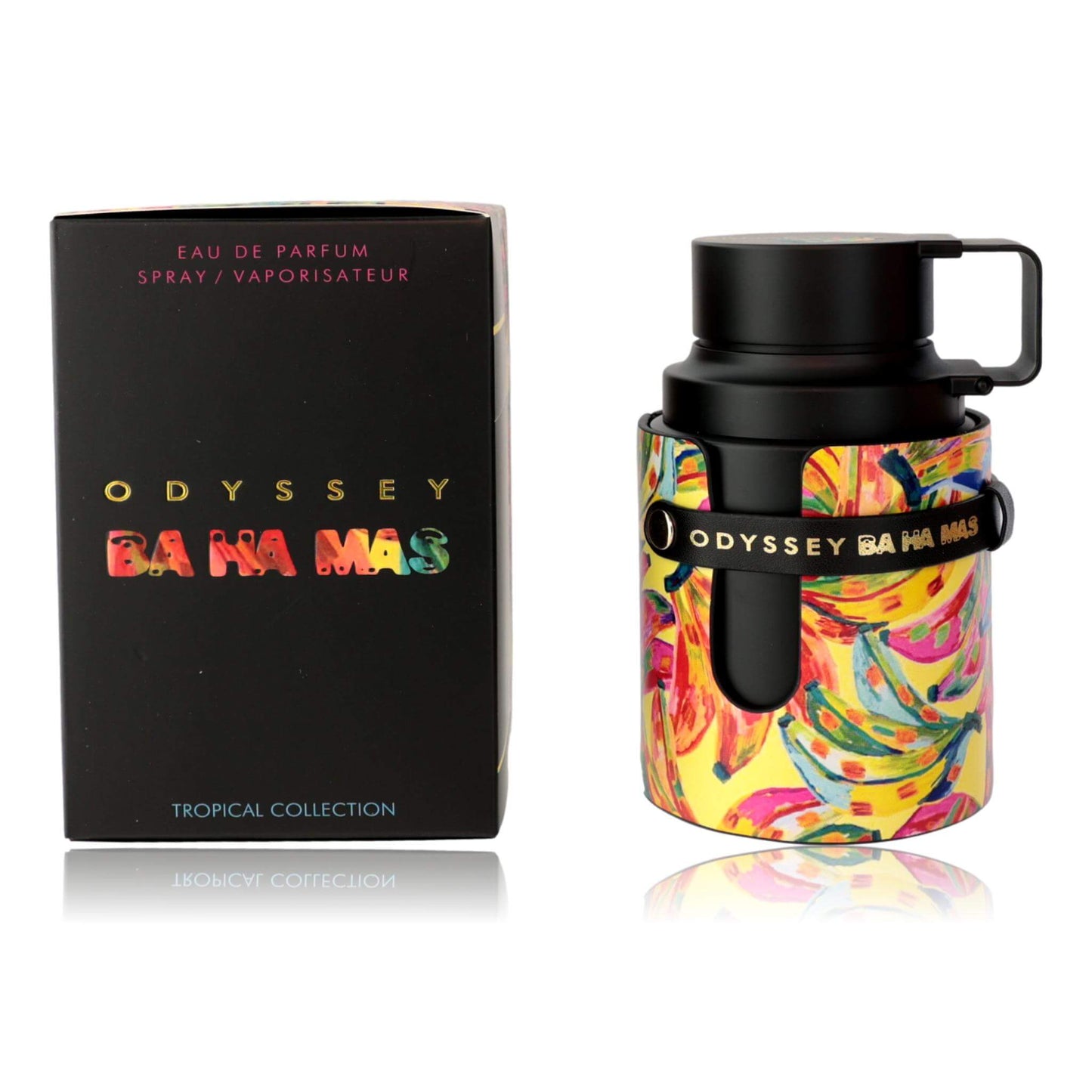 Men's Armaf eau de parfum spray bottle with colorful graphic label and box