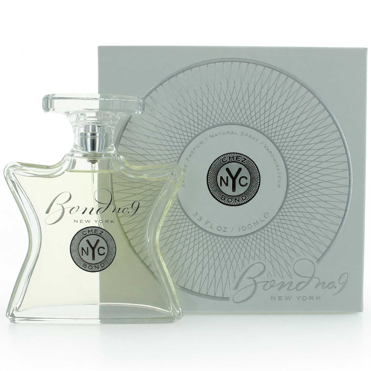 Bond No. 9 Chez Bond men's eau de parfum spray bottle with boxed label