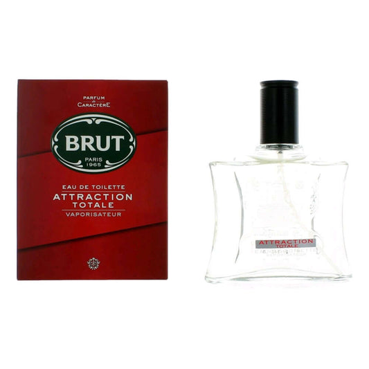Brut Attraction Totale by Brut, 3.4 oz EDT Spray for Men, refreshing oriental woody fragrance in a stylish bottle