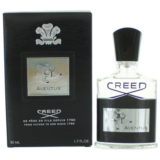 Men's Creed Aventus Millesime EDP spray bottle with Creed label and dark cap.