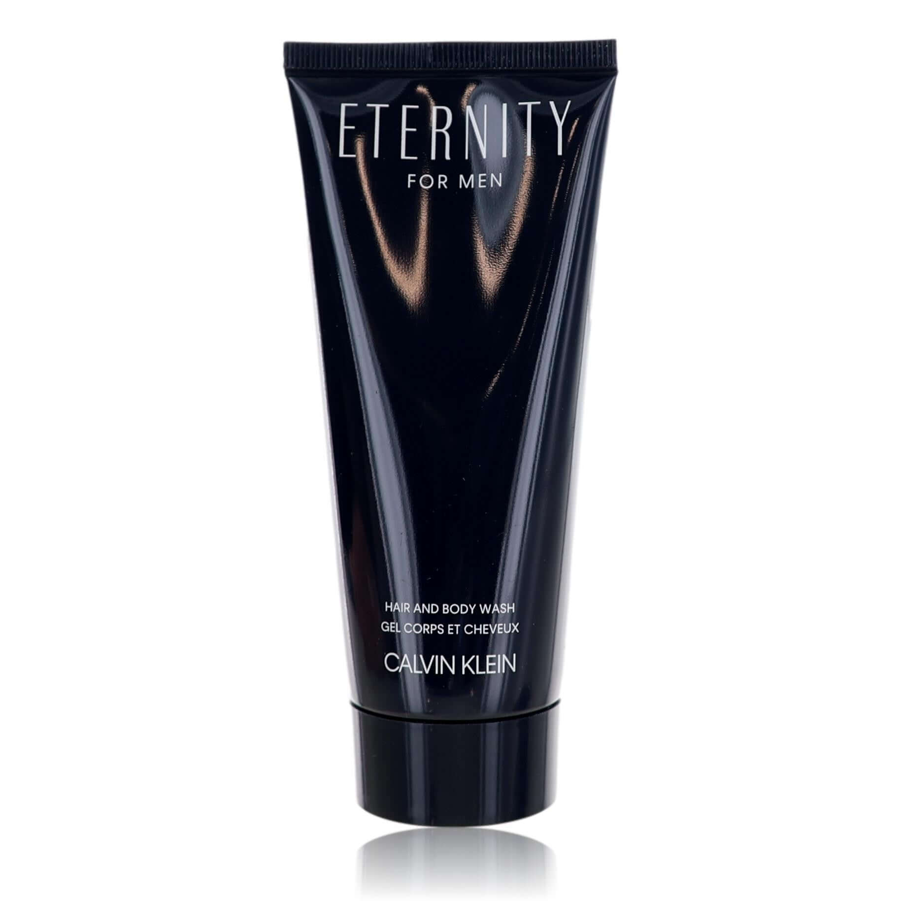 Calvin Klein Eternity for Men hair and body wash tube, dark blue