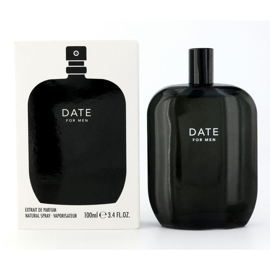 Men's extrait de parfum spray, DATE FOR MEN, dark glass bottle with box, 3.4 fl oz
