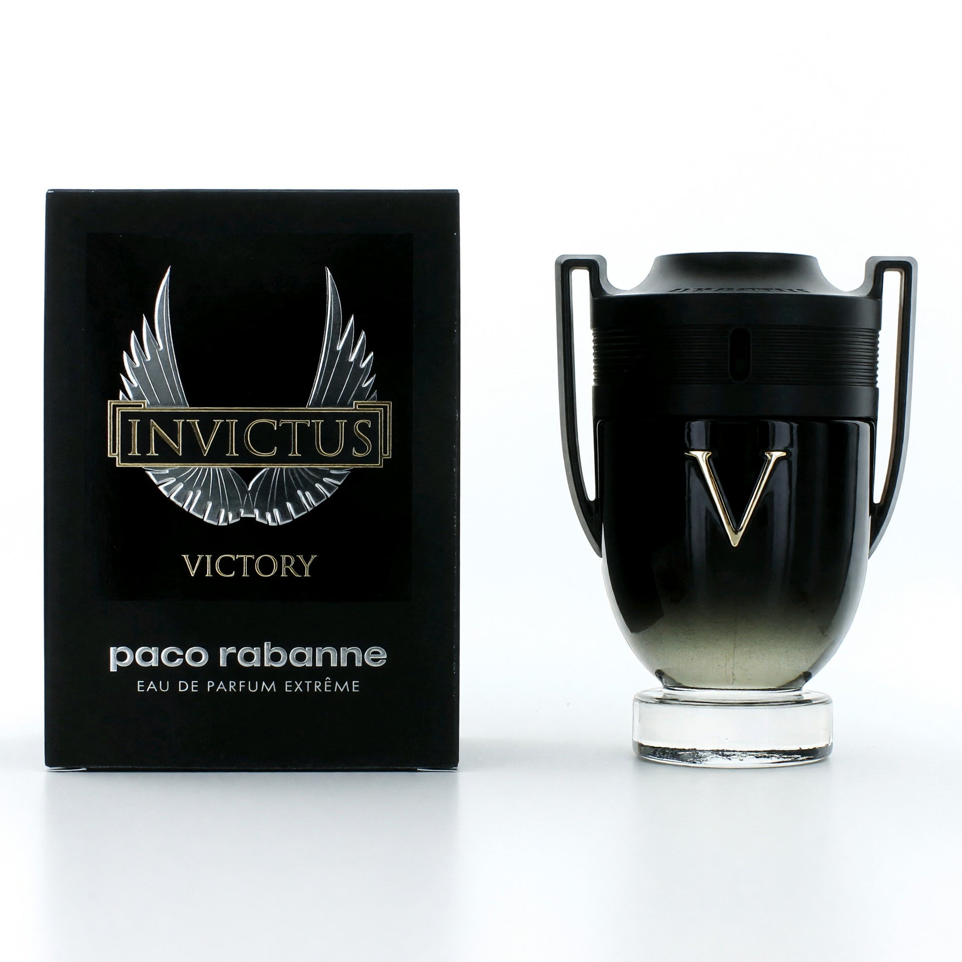 Men’s Invictus Victory Extreme EDP spray with black bottle and matching box