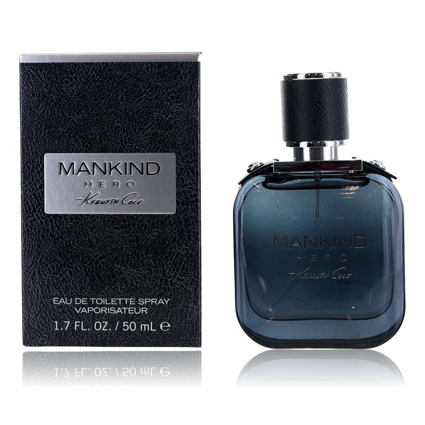Mankind Hero by Kenneth Cole, 1.7 oz EDT Spray for Men in a stylish bottle and box.