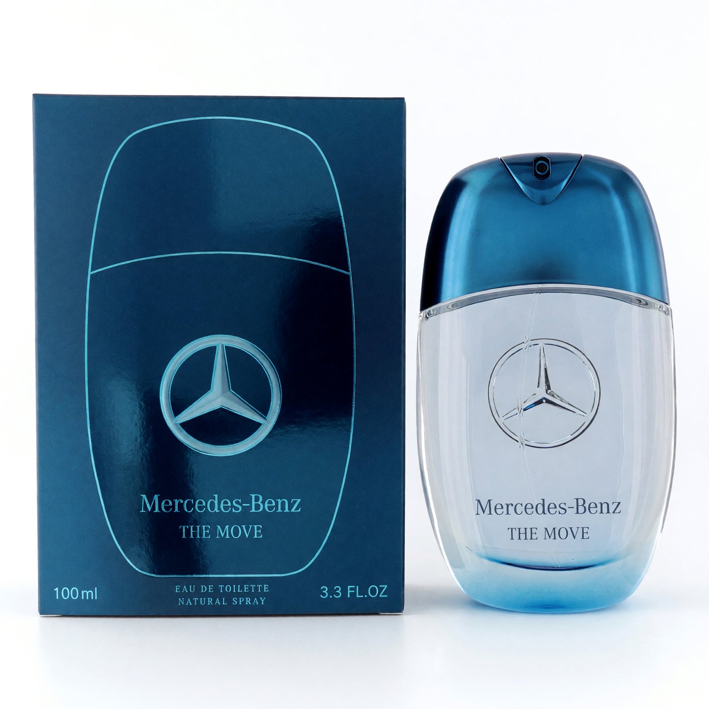 Mercedes-Benz The Move men’s eau de toilette spray in blue glass bottle, 3.3 fl oz
