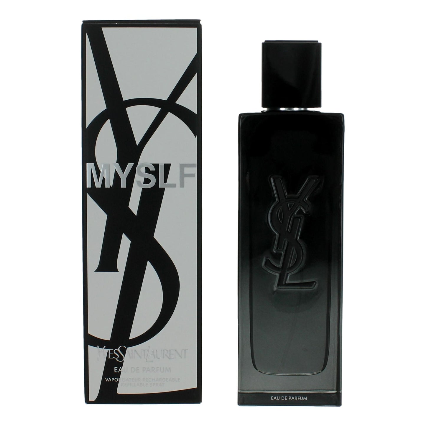 MYSLF by Yves Saint Laurent men's eau de parfum spray, dark bottle with black cap