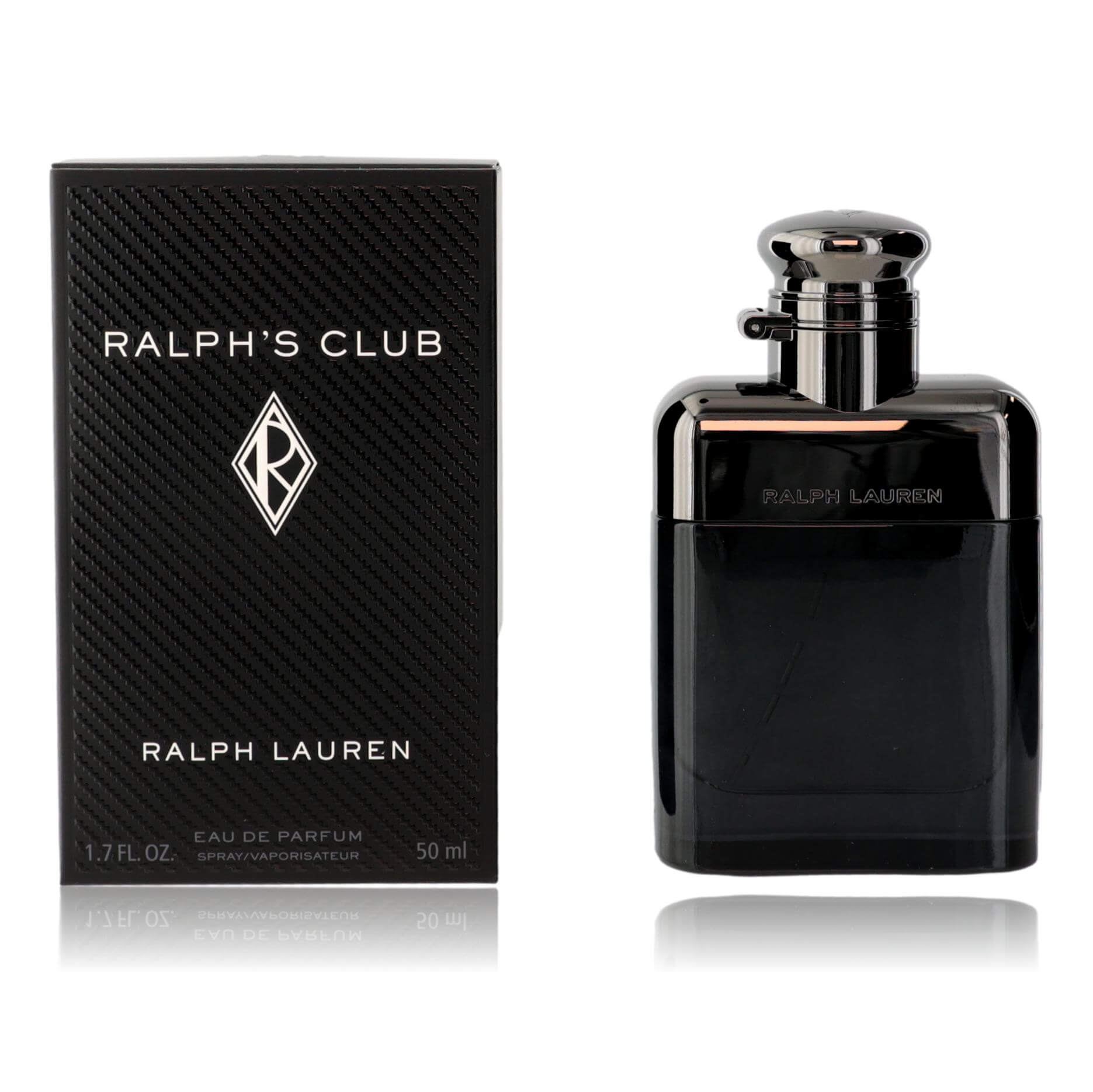 Ralph's Club men's EDP spray bottle with matching black box, 50 ml