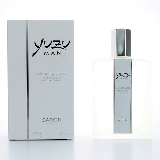 Men's eau de toilette spray with box and clear glass bottle, silver cap