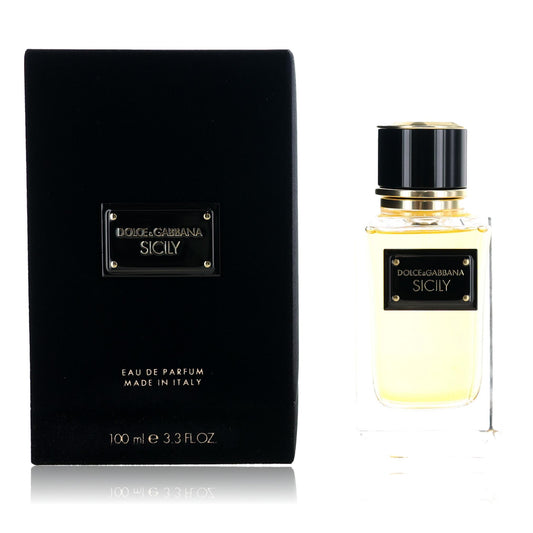 Dolce & Gabbana Sicily eau de parfum spray with clear bottle and gold cap