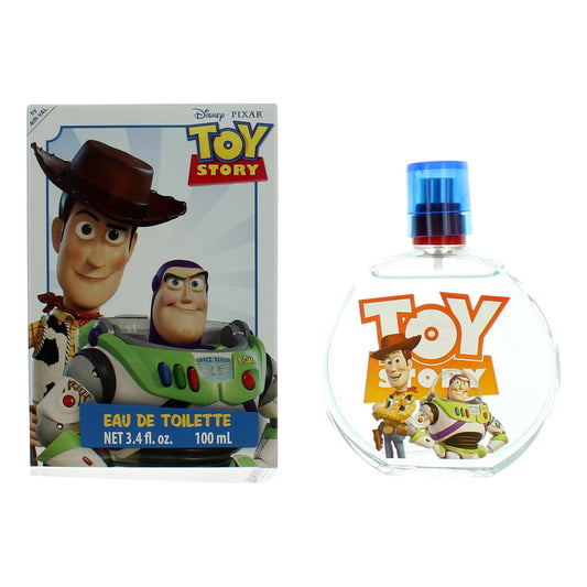 Toy Story kids eau de toilette spray set with bottle and boxed package, 3.4 oz