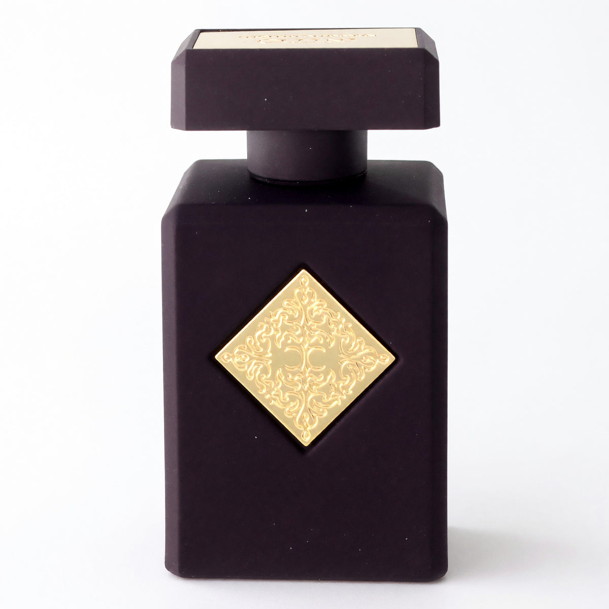 Initio Narcotic Delight eau de parfum spray in a dark rectangular bottle with a gold diamond emblem