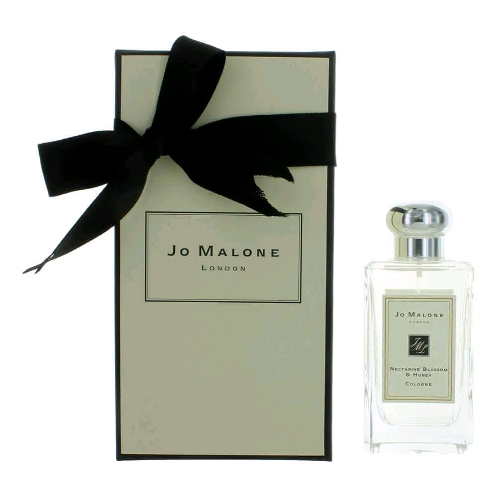 Jo Malone cologne spray with boxed set and black bow ribbon