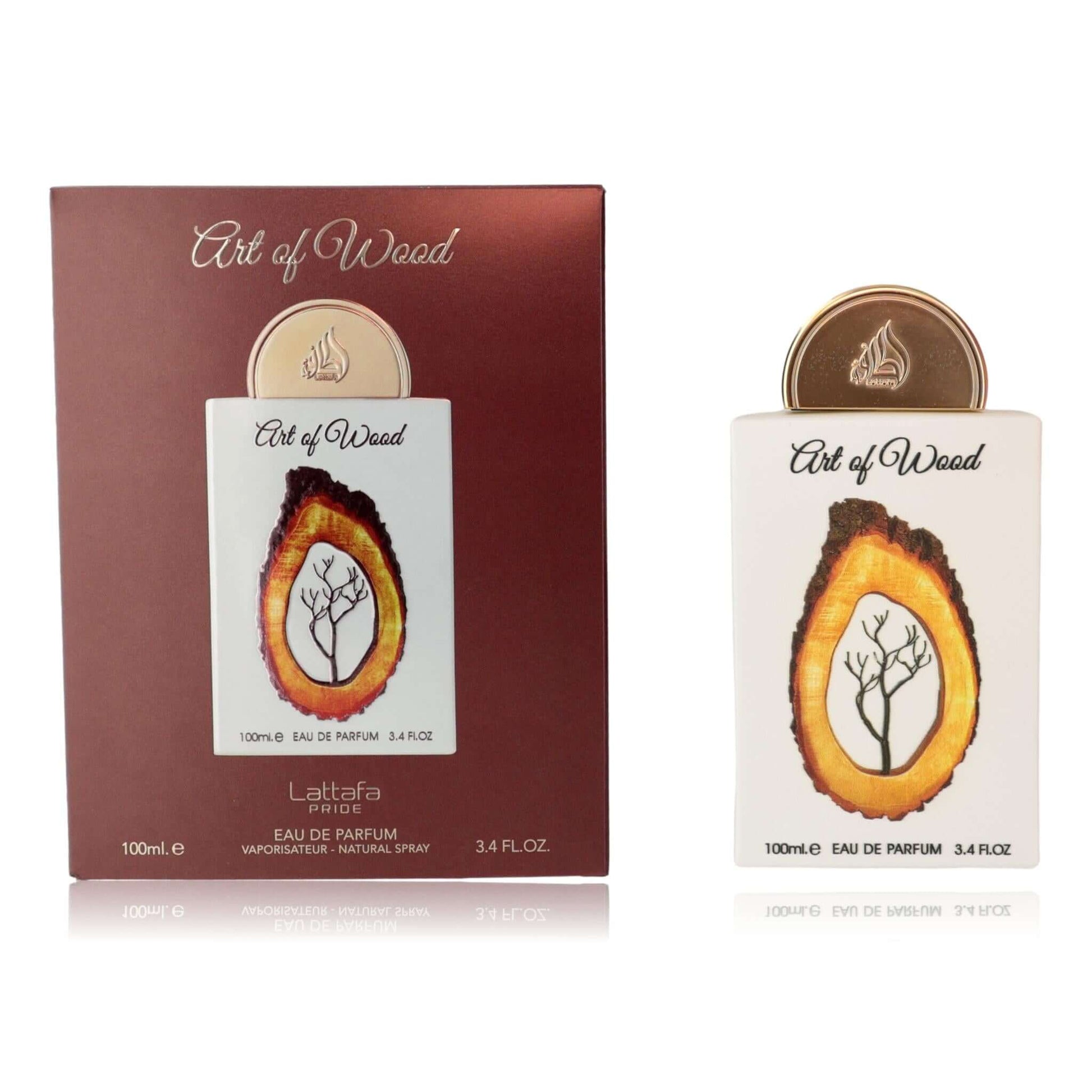 Unisex perfume EDP spray set box and bottle with tree logo