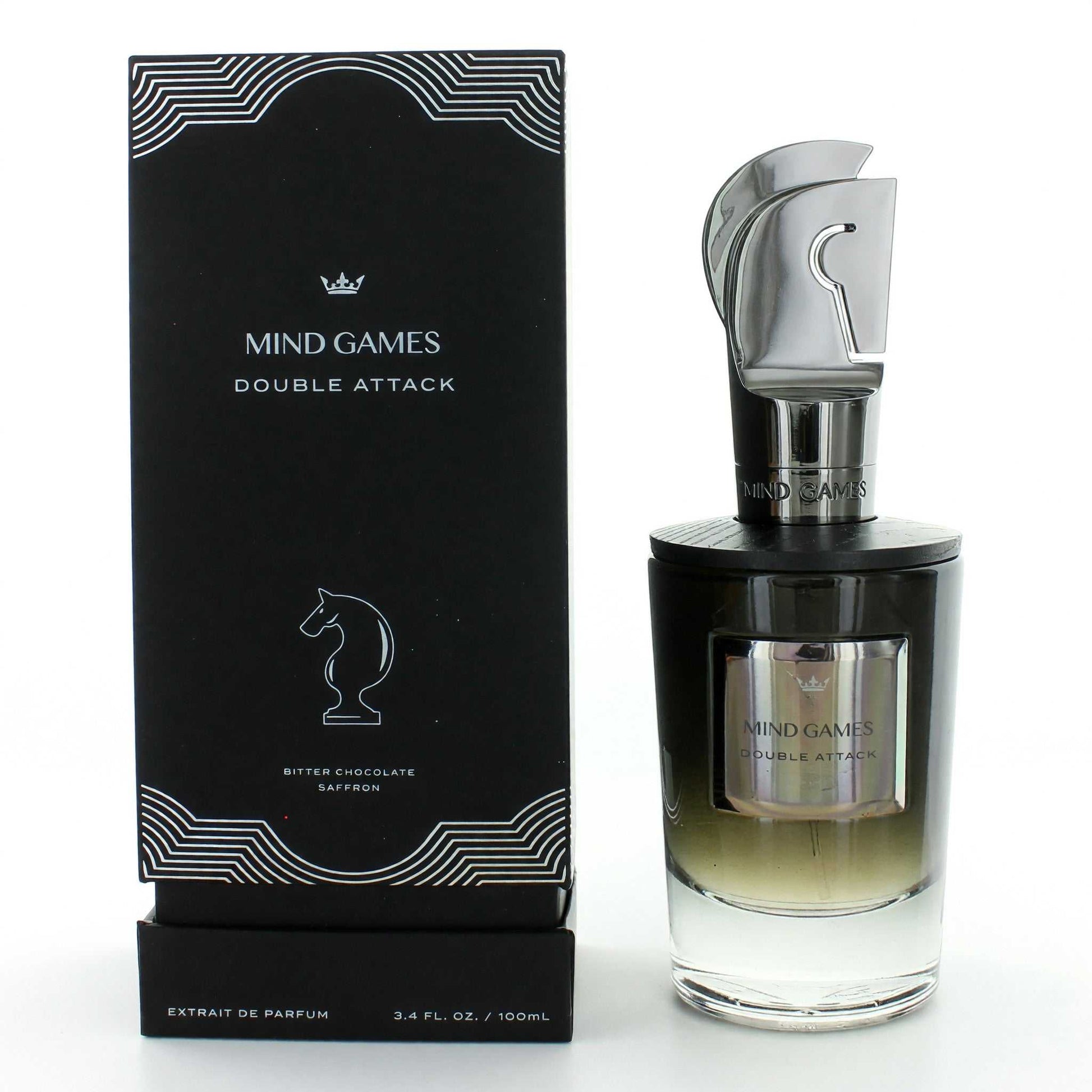 Mind Games Double Attack extrait de parfum bottle with box, 3.4 oz (100 ml)