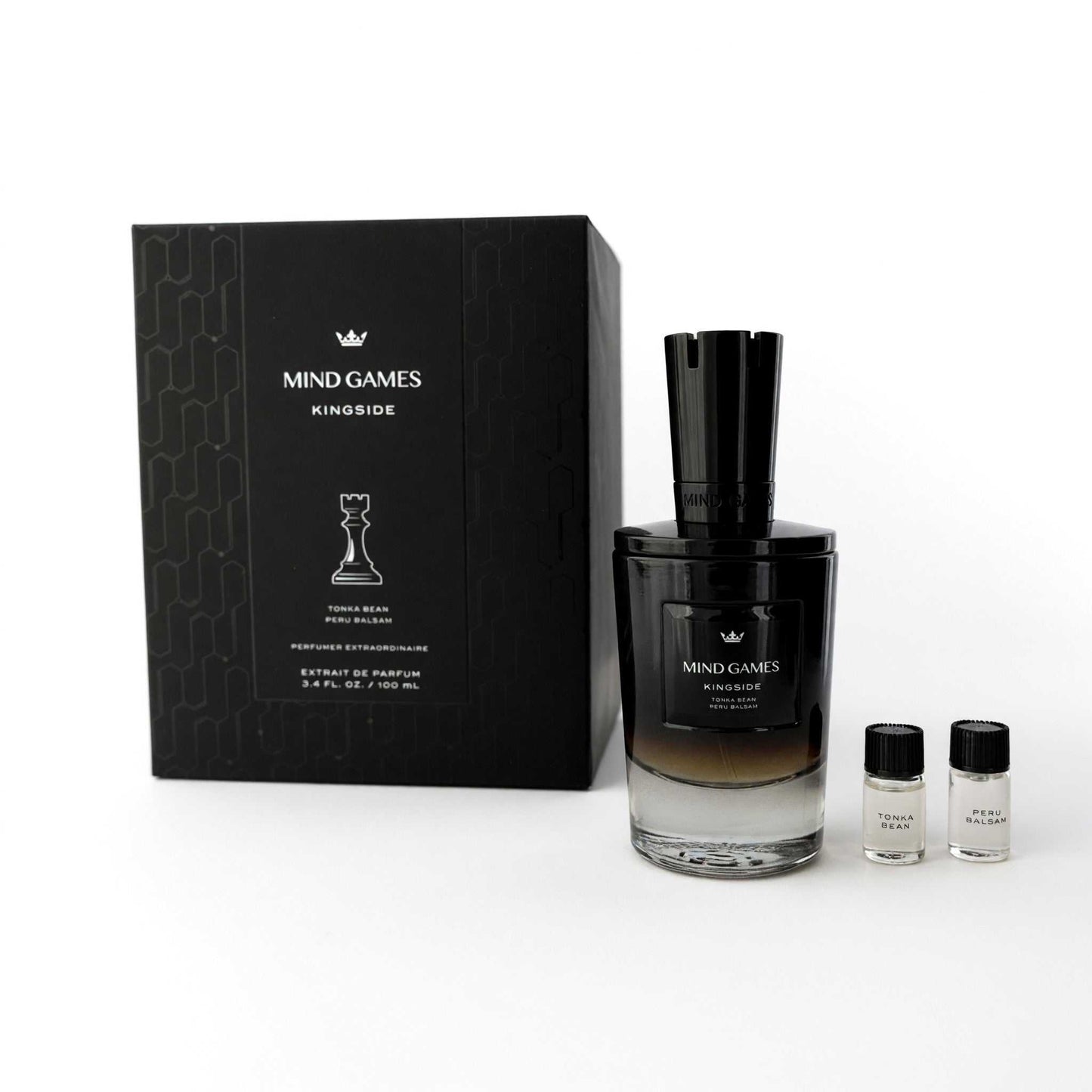 Mind Games Kingside extrait de parfum spray bottle with gift box and travel vial