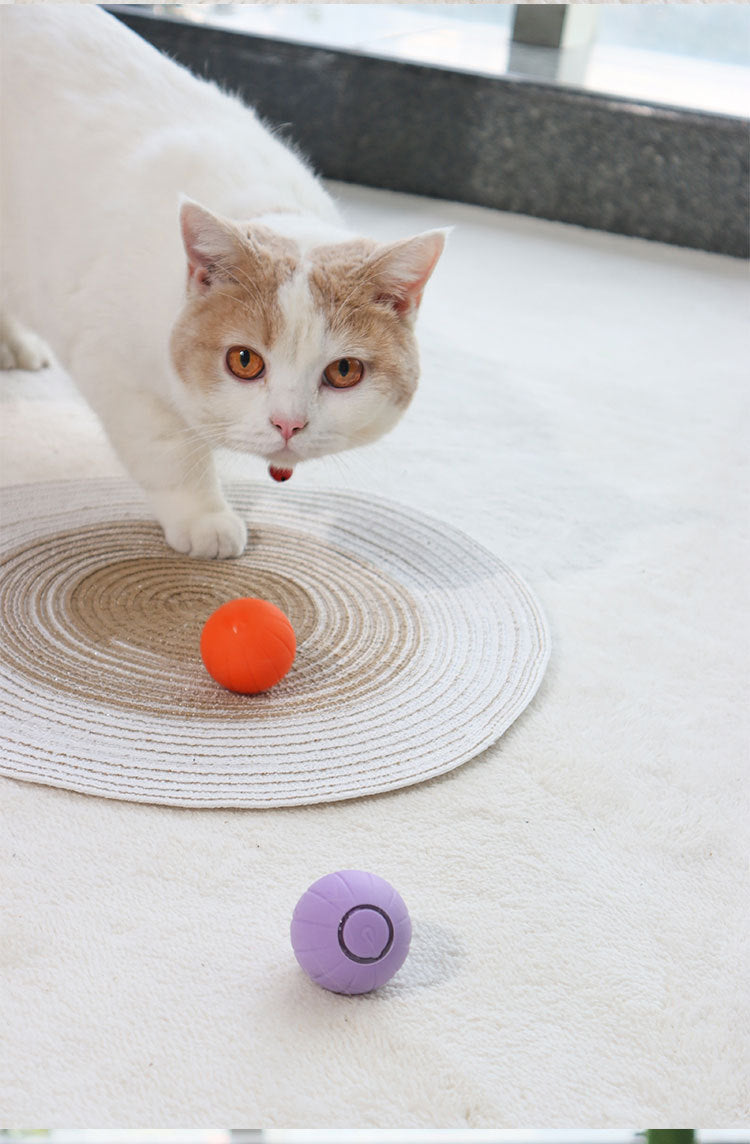 Interactive Pet Toy with Three Modes - Intelligent Rolling Ball for Cats and Dogs, Durable, Bouncy and Self-Entertaining