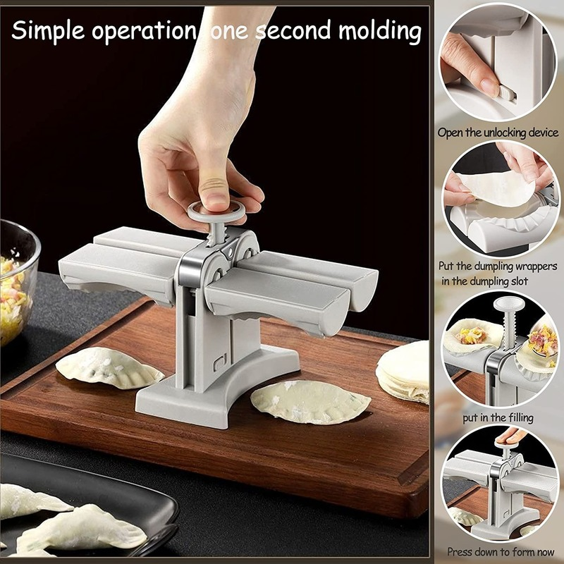 Fully automatic dumpling making machine household dumplings fancy pinch dumpling machine artifact set small dumpling two-end mold