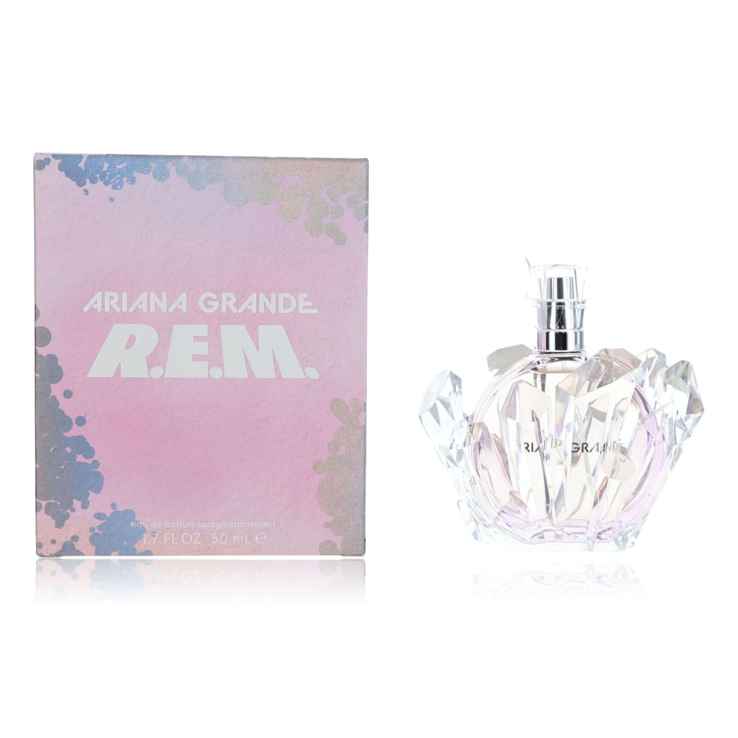 Ariana Grande R.E.M. EDP perfume spray bottle with matching box